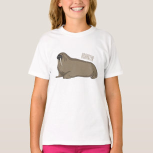 Walrus cartoon illustration T-Shirt