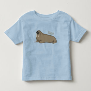 Walrus cartoon illustration toddler T-Shirt