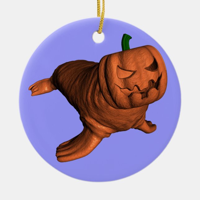 Walrus Ceramic Tree Decoration (Front)