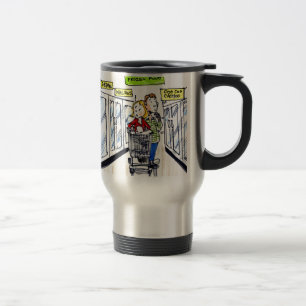 Walrus Frozen Food Section Funny Travel Mug