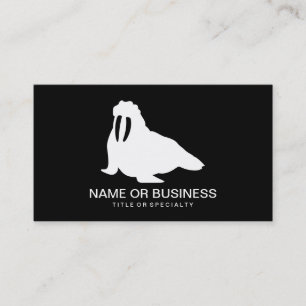 walrus icon business card