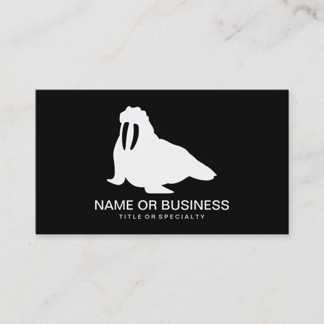 walrus icon business card (Front)