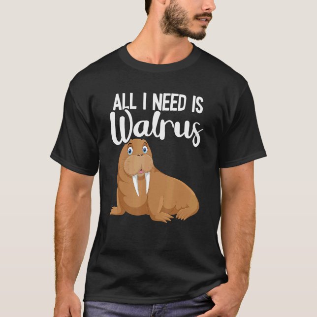 Walrus Mammal Animals Walrus  Seal Animal  1 T-Shirt (Front)