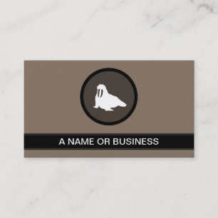 walrus mocha bubble business card