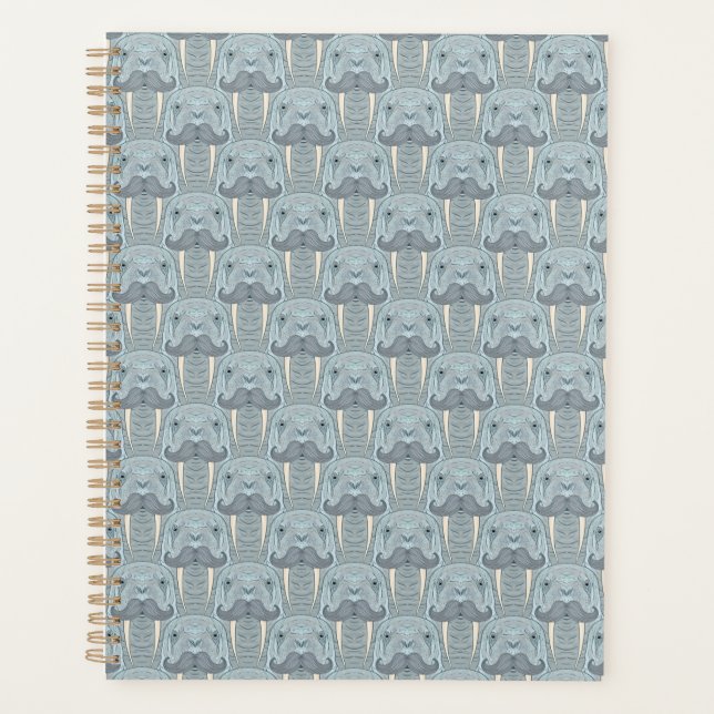 Walrus Moustache Pattern Planner (Front)