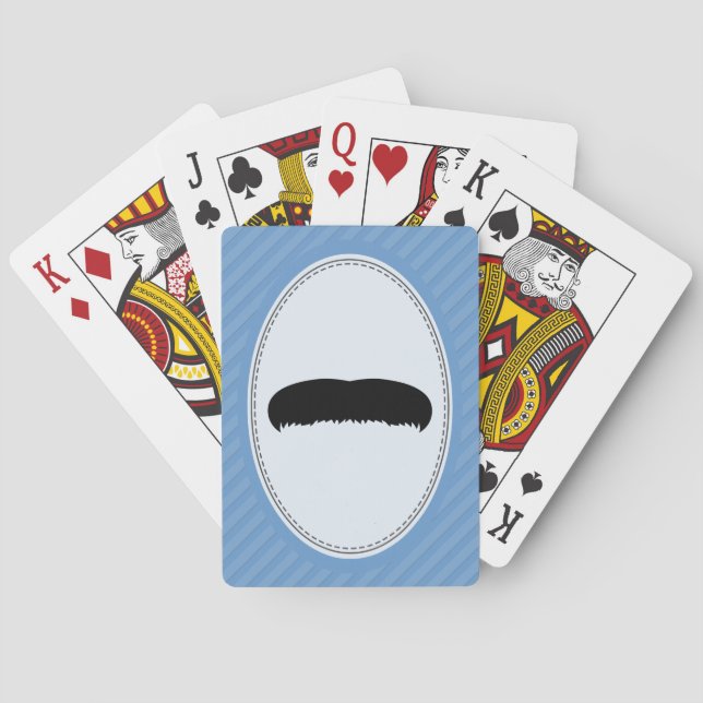 Walrus Moustache Playing Cards (Back)