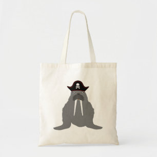 Walrus Pirate Tote Bag