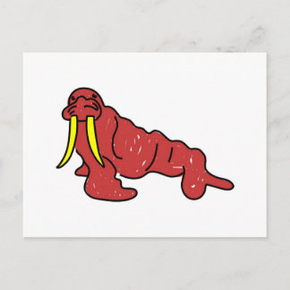 walrus postcard