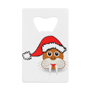 Walrus Seal Fangs Animal Christmas Santa Claus