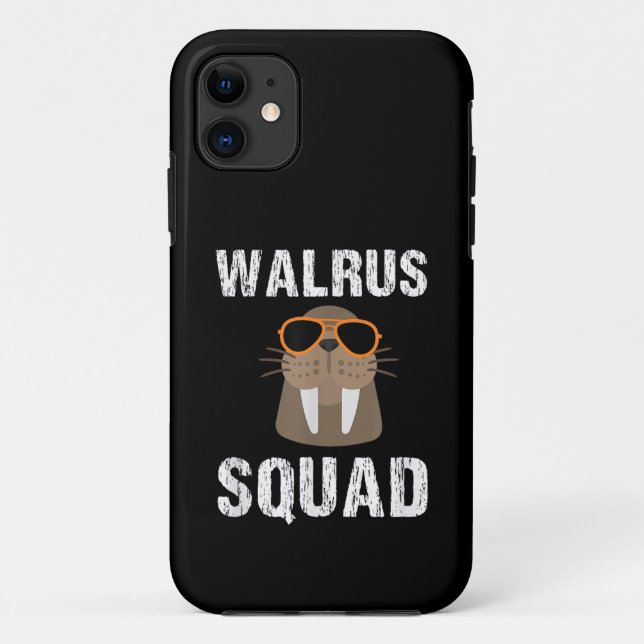 WALRUS SQUAD CUTE FUNNY SEA ANIMAL LOVER Case-Mate iPhone CASE (Back)