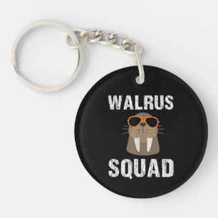 WALRUS SQUAD CUTE FUNNY SEA ANIMAL LOVER KEY RING
