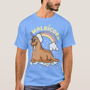 Walrus Unicorn Walricorn Magical Sea Animal T-Shirt