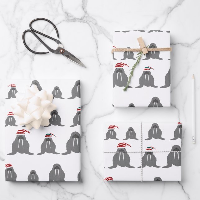 Walrus Wrapping Paper Sheets (Front)