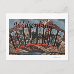 Walsenburg, Colorado - Large Letter Scenes Postcard
