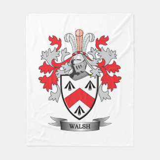 Walsh Coat of Arms Fleece Blanket