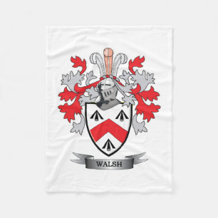 Walsh Coat of Arms Fleece Blanket