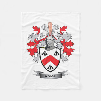 Walsh Coat of Arms Fleece Blanket