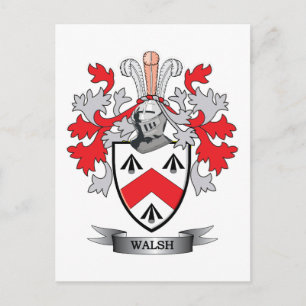 Walsh-Coat-of-Arms Postcard