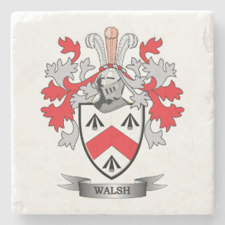 Walsh Coat of Arms Stone Coaster