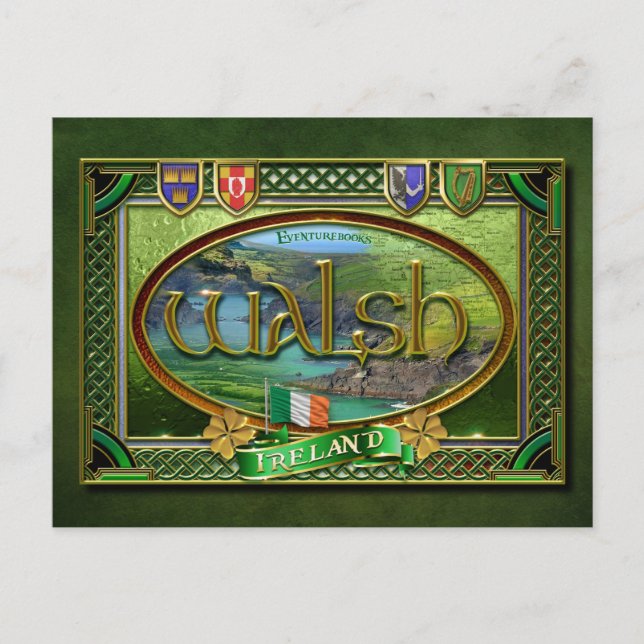Walsh Family Banner Postcard (Front)