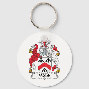 Walsh Family Crest Key Ring