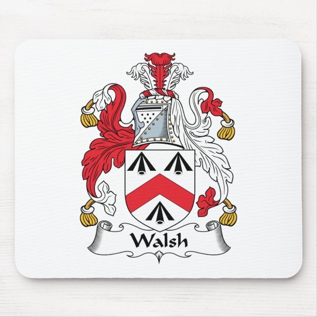Walsh Family Crest Mouse Mat (Front)