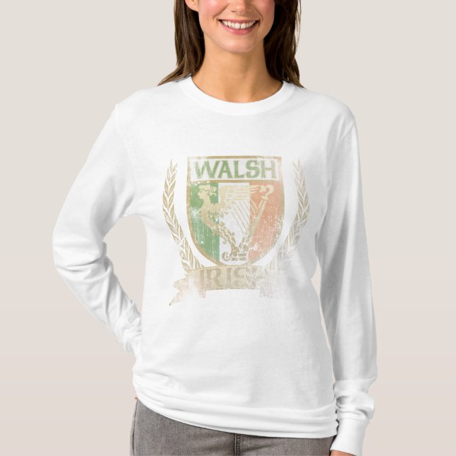 Walsh Irish Crest t shirt (Front)