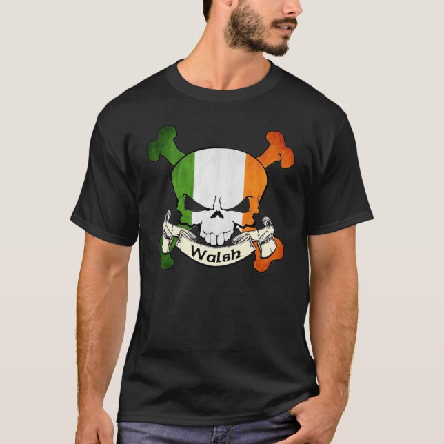 Walsh Irish Skull T-Shirt (Front)