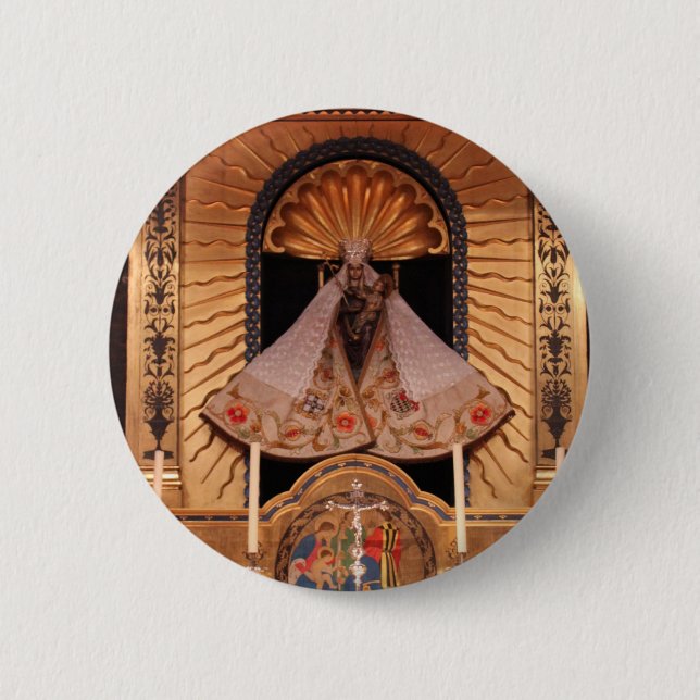Walsingham Shrine 6 Cm Round Badge (Front)