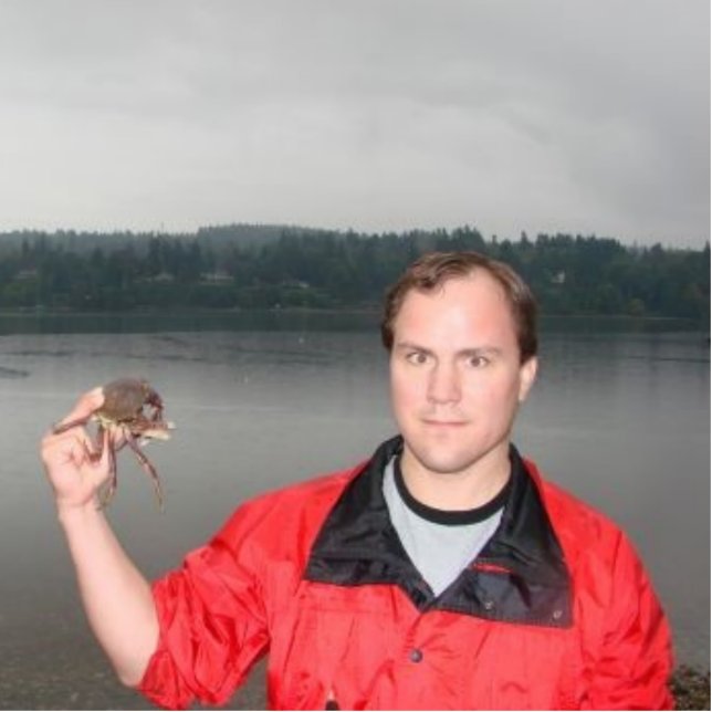 Walt and the crab photo sculpture decoration (Front)