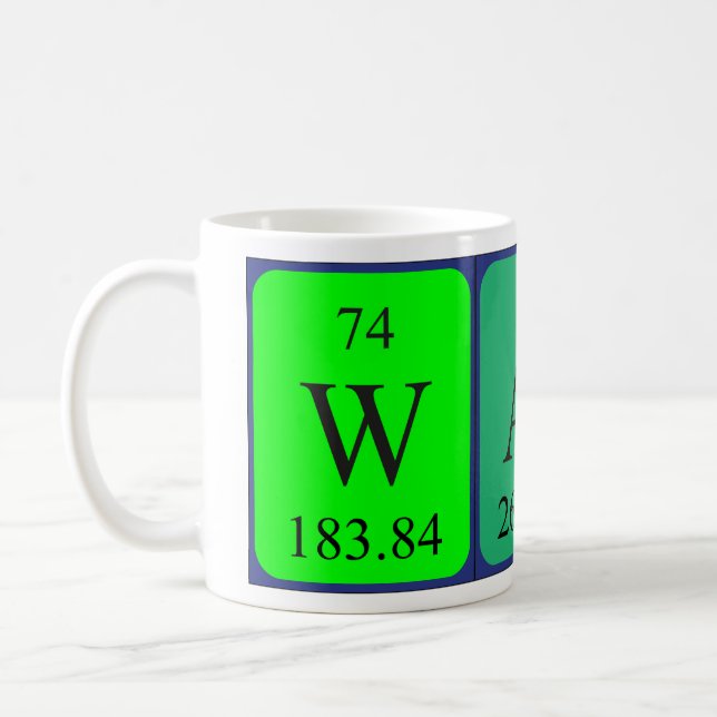 Walt periodic table name mug (Left)
