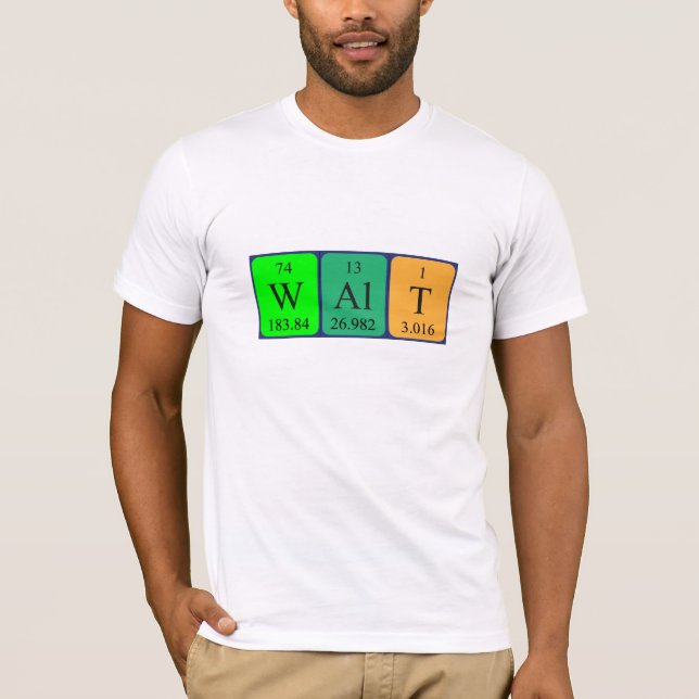 Walt periodic table name shirt (Front)
