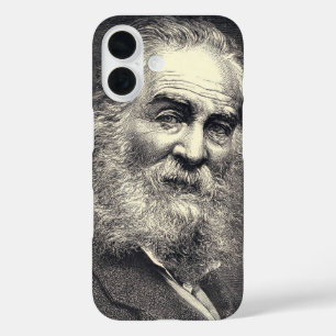 Walt Whitman 1871 Sepia Illustrated iPhone 16 Case