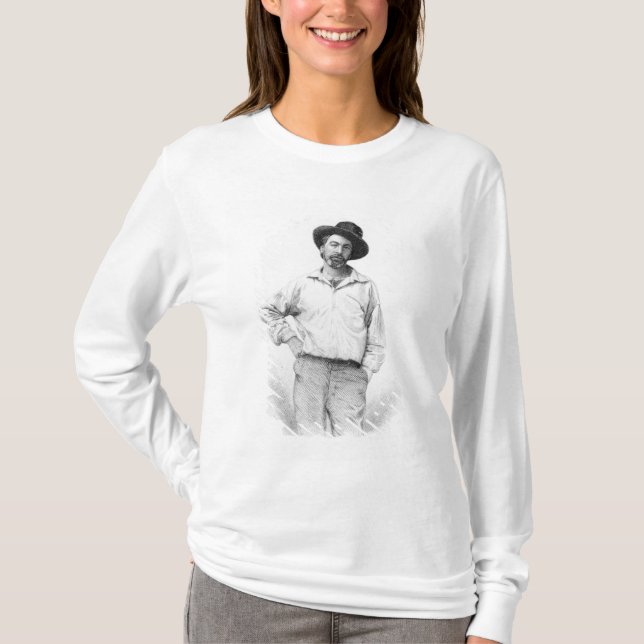 Walt Whitman, frontispiece to 'Leaves of T-Shirt (Front)