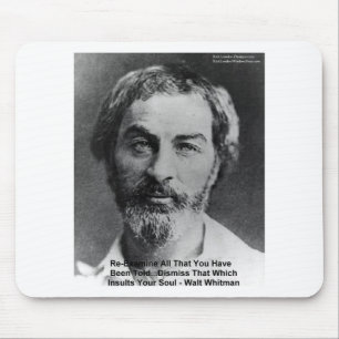 Walt Whitman "Insult The Soul" Quote Gifts & Cards Mouse Mat