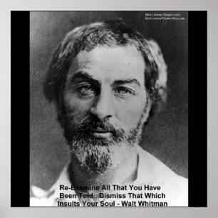 Walt Whitman "Insult The Soul" Wisdom Posters