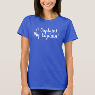 Walt Whitman O Captain! Dark T-Shirt