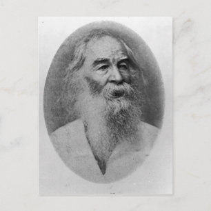 Walt Whitman, photographed in 1889 Postcard