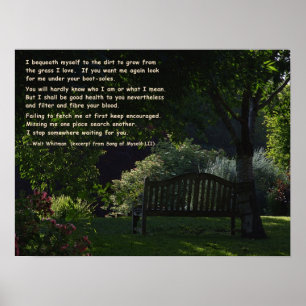 Walt Whitman - Poem Poster