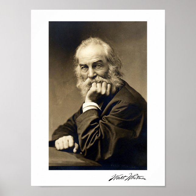 Walt Whitman portrait (1869) Poster (Front)