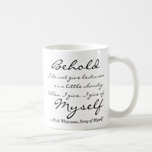 Walt Whitman Quote Song Of Myself Coffee Mug