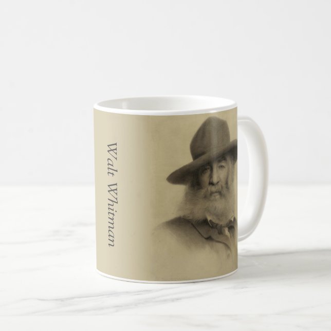 Walt Whitman The Good Grey Poet Coffee Mug (Front Right)