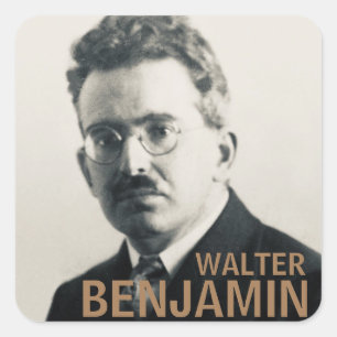 Walter Benjamin Square Sticker