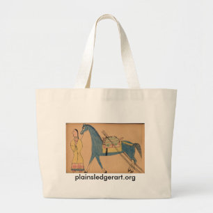 Walter Bone Shirt :  Ancient Way of Travelling Large Tote Bag