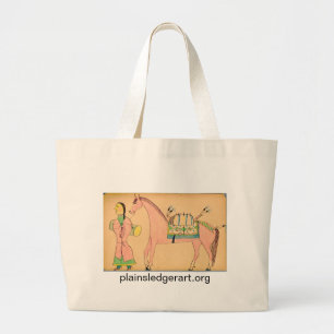 Walter Bone Shirt:  On a Long March Large Tote Bag