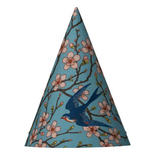 Walter Crane Almond Blossom and Swallow Party Hat