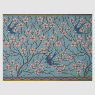 Walter Crane Almond Blossom & Swallow Tissue Paper