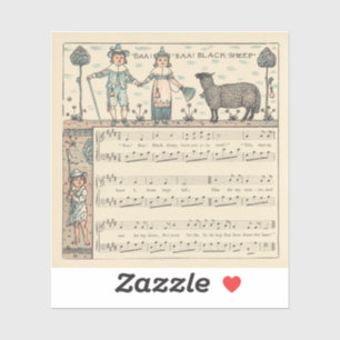 Walter Crane Baa Baa Black Sheep Nursery Rhyme 