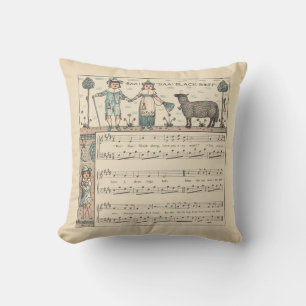 Walter Crane Baa Baa Black Sheep Nursery Rhyme  Cushion