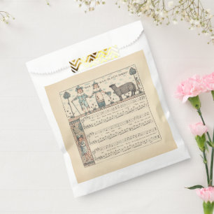 Walter Crane Baa Baa Black Sheep Nursery Rhyme Favour Bags